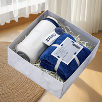 Toalla de Mano 2 en 1 con Logotipo Personalizable, Recuerdo Personalizado, Selección de Colores Personalizables, Juego de Regalo de Aniversario, Impresión UV en Papel
