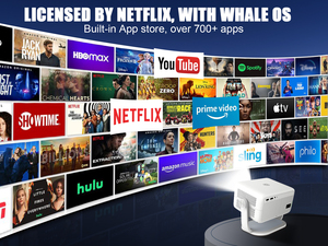 Magcubic 650 ANSI thông minh L018 máy chiếu 1080P 4K Mini Máy chiếu di động Google chơi video gia đình Máy Chiếu Thông Minh - Product Image 6