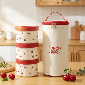 304 Stainless Steel Insulated Lunch Box with Thickened Sealed Soup Bowl and Bento <strong>Container</strong> - Product Image 6