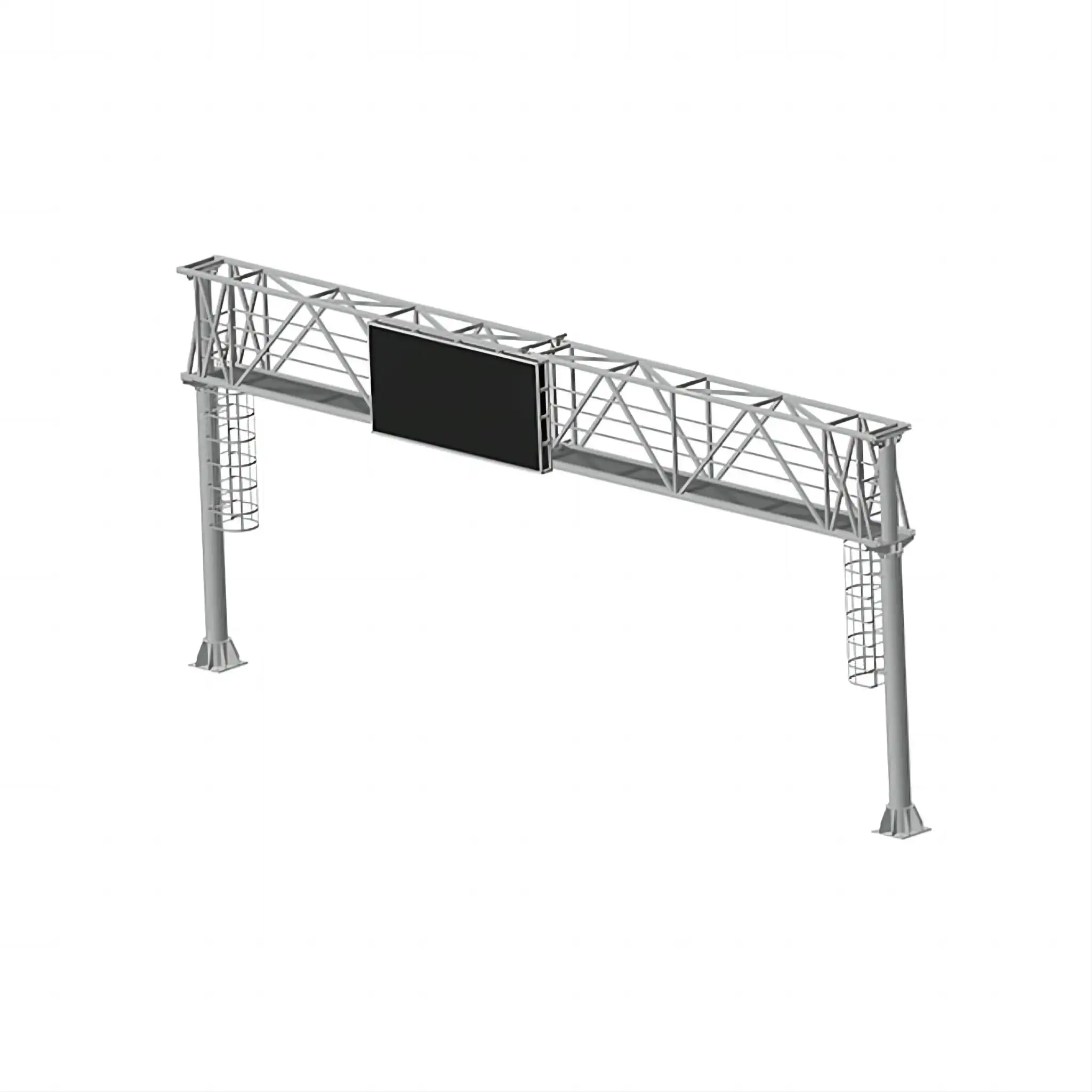 GASIM Outdoor Roadway Galvanized Steel Conical Pole Factory Highway Frame Reflective Traffic Gantry