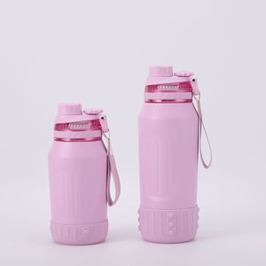 316 Stainless Steel Insulated Water Flask 550ml 750ml Portable Wrist Strap Design for Camping Hiking and <b>Cycling</b> - Product Image 4