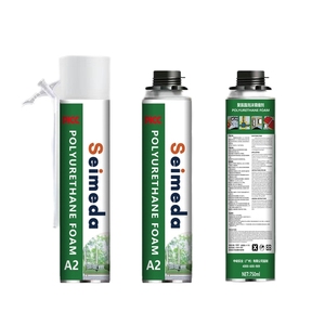 SEIMEDA Blanc 750ml Pistolet pulvérisateur de polyuréthane pour isolation de fenêtres et portes, mousse PU, travail du bois, construction, emballage - Product Image 5