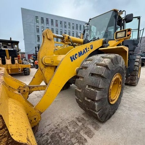 รถตักล้อยาง KOMATSU WA470 ขนาด 15 ตัน สีเหลือง เครื่องยนต์ดีเซล มือสอง พร้อมบุ้งกี๋  ปั๊มไฮดรอลิกผ่านการทดสอบและตรวจสอบแล้ว - Product Image 5