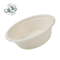 Bols jetables en bagasse compostables robustes de 7 pouces pour crème glacée, desserts, céréales, lait et collations