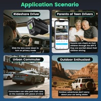 Caméra embarquée intelligente 4G à double objectif 1080P avec suivi GPS, enregistreur vidéo pour la sécurité automobile, surveillance du stationnement, surveillance de la flotte de taxis, surveillance cloud