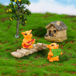 Figuras de Animales de Resina, Hámster Musical, Decoración de Jardín en Miniatura, Decoración del Hogar, Accesorios de Artesanía Artística - Product Image 2