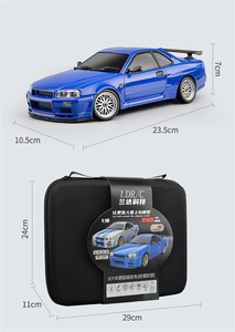 HOSHI LDRC 1899 RTR 1/18 2.4G RWD Coche <span class=keywords><strong>RC</strong></span> de Derrape GTR R34 con Giroscopio y Luces LED, Vehículo de Carreras de Carretera con Carrocería de Aleación Totalmente Proporcional - Product Image 6
