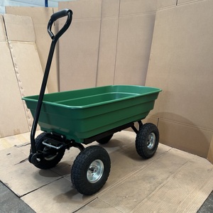 Chariot de jardin à 4 roues, 75L, brouette basculante, chariot utilitaire, remorque - Product Image 4