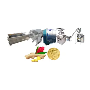 Baixin Ginger Washing Peeling Slicing Drying and Processing Machine / Ginger Powder Production Line