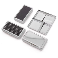 Étui à cigarettes métallique classique portable, design fin, capacité 20 cigarettes, personnalisable avec logo – Meilleures ventes