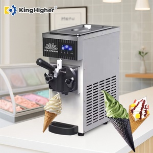 Nuova macchina per gelato Soft <span class=keywords><strong>a</strong></span> bocchetta singola commerciale professionale da tavolo macchina per gelato elettrica Design compatto per caffè - Product Image 1