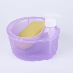 Dispensadores de Jabón <span class=keywords><strong>para</strong></span> Baño, Dispensador de Jabón Líquido de Plástico, Soporte <span class=keywords><strong>para</strong></span> Esponja <span class=keywords><strong>para</strong></span> <span class=keywords><strong>Fregadero</strong></span> de Cocina - Product Image 6