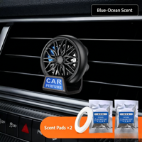 Diffuseur de parfum solaire pour voiture en verre massif, en forme de pneu, à clipser sur grille d'aération (sans électricité requise)