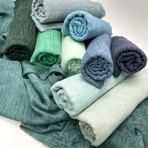 Moda retrò donna islamica tinto a mano veli di cotone ciuffo viscosa Khimar Hijab plissettato modale scialli turbanti per le signore - Product Image 6