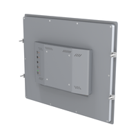 Écran FHD sans ventilateur avec lunette avant en acier inoxydable de 17 pouces, boîtier étanche IP65 pour les usines de transformation alimentaire, moniteur industriel
