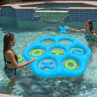 Jeu de lancer d'anneaux gonflables en PVC personnalisés en gros pour enfants, jouets de piscine et de bain pour l'été et les fêtes - Mart Factory