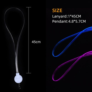 LED光ファイバーネックストラップランヤード防水モダンABS素材反射デザイン最高のランヤードサイズとテンプレート - Product Image 2