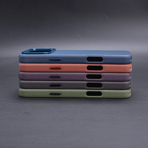 Ốp điện thoại da từ tính vân da nguyên bản cho <span class=keywords><strong>iPhone</strong></span> 17 Pro Max, ốp TechWoven có logo, tích hợp chức năng dây đeo 17 Air - Product Image 6