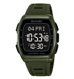 2441 Nuevo Reloj Deportivo Cuadrado de Lujo al por Mayor de Alta Calidad, Reloj de Pulsera para Hombre Skmei con Formato de Hora 12/24 - Product Image 2