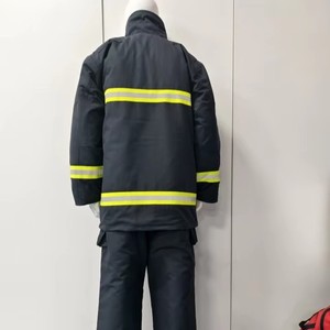 Tuta Antincendio in Aramid Nomex per Vigili del <span class=keywords><strong>Fuoco</strong></span>, Conforme EN 469, Guscio in Twill a 4 Strati, Fornitura Diretta dalla Fabbrica - Product Image 2
