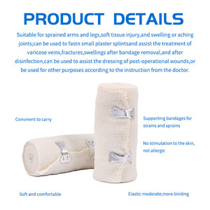 Medical Oem Size <b>Bleached</b> Elastic Conforming First Aid Elastic Bandage - Product Image 5