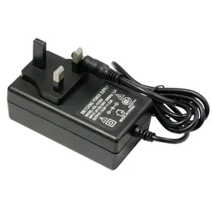 Reino Unido AC DC 12V de CC de 24 voltios 5vdc 2a fuente de alimentación led de montaje en pared aprobación CE 5v 2.3a 2300mA adaptador de corriente