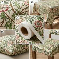 Nappe en toile imprimée florale style pastoral britannique vintage, motif bruyère douce, pour extérieur, personnalisable