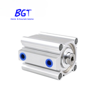 Cylindre pneumatique compact CDQ2B 50-30DZ, double action, cylindre fin en aluminium pour équipement d'automatisation industrielle