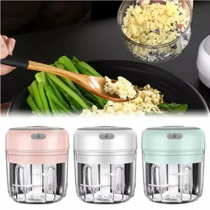 Electric Spin Rechargeable Automatic Cordless Cleaning Brush Egg Beat Garlic Masher for Fruit & Vegetable Tools