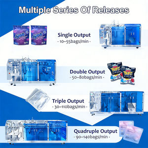 Machine <span class=keywords><strong>de</strong></span> pesage et d'emballage multifonctionnelle automatique pour granulés alimentaires, noix, arachides, raisins secs, pignons <span class=keywords><strong>de</strong></span> pin, noix <span class=keywords><strong>de</strong></span> cajou, en sachets et pochettes - Product Image 3