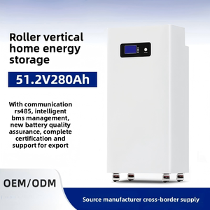 Batterie au phosphate de fer et de lithium 15 kWh 48 V avec roues sur pieds et communication RS485 pour le stockage d'énergie solaire domestique - Product Image 1