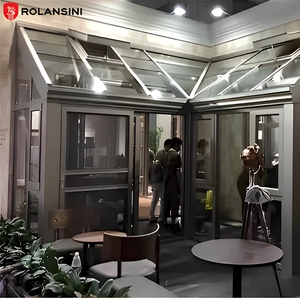 Serre <span class=keywords><strong>de</strong></span> jardin Rolansini TUSCANY US1 avec double vitrage trempé, gazebo, enclos <span class=keywords><strong>de</strong></span> jardin, toit incliné, design contemporain - Product Image 3