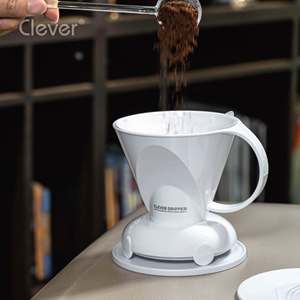 Válvula de Inmersión de Plástico Blanco Sólido de Grado Alimenticio, Forma Trapezoidal, 300 ml, para Entrenamiento de Baristas - Product Image 2