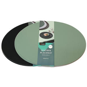 Manteles Individuales de Cuero Tw820, Rectangulares, Antideslizantes, Aislantes del Calor, de Color Sólido, Hechos a Medida para la Decoración de la Mesa, Origen Wenzhou - Product Image 2