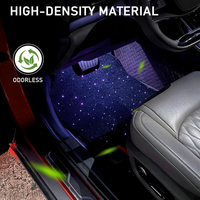 Alfombrillas Universales para Automóvil con Luces LED, Modelo Popular, Personalizadas, al por Mayor, para Toyota, Honda, Alfombrillas Decorativas para el Interior del Automóvil, Alfombrillas con Diseño de Cielo Estrellado