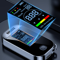 Analyseur d'alcool professionnel portable de haute précision, système de charge sans contact, auto-test, format de poche