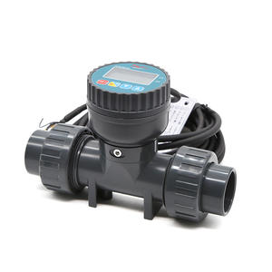 Débitmètre numérique intelligent, grand diamètre, PVC, résistant aux acides et aux alcalis, sortie de signal 4-20 mA, capteur de débit d'eau à effet Hall - Product Image 1
