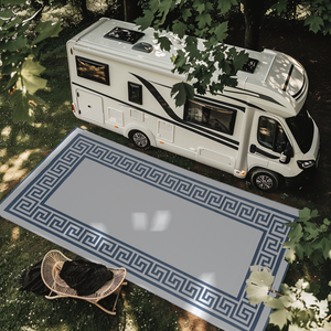 Tapis d'extérieur en polypropylène tissé, grand format, imperméable et réversible, pour patio, jardin, <span class=keywords><strong>camping</strong></span>-<span class=keywords><strong>car</strong></span> et accessoires de <span class=keywords><strong>camping</strong></span> - Product Image 2