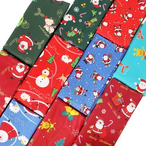 Tissu imprimé 100% coton en sergé de noël, fournitures <span class=keywords><strong>d</strong></span>écoratives <span class=keywords><strong>pour</strong></span> sac, chapeau, cadeaux <span class=keywords><strong>d</strong></span>'<span class=keywords><strong>ameublement</strong></span> - Product Image 3