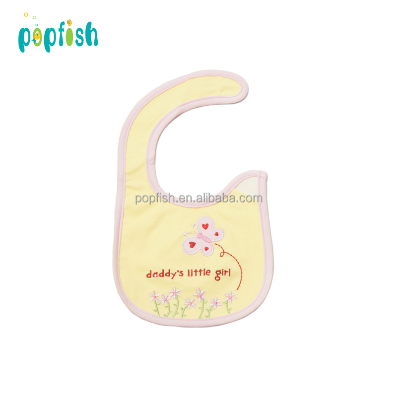 Hot selling soft cotton novelty baby bibs 100% cotton