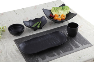 Assiettes à sushi carrées en mélamine, plats de service pour aliments, plateaux à dessert, plats pour restauration <span class=keywords><strong>rapide</strong></span> - Product Image 2
