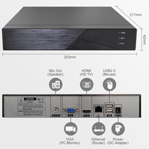 Новый настроить супер 265 4K сетевой видеорегистратор беспроводная IP камера системы 4 8 16 32 канала POE IP CCTV <span class=keywords><strong>NVR</strong></span> Поддержка Xmeye - Product Image 4