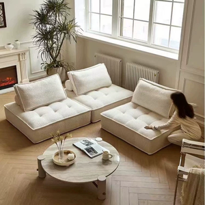 Sofá Seccional Moderno de Combinación Libre para el Hogar, Sala de Estar, Sofá Modular en Forma de Cubo, Sofá de Piso Bouclé - Product Image 4