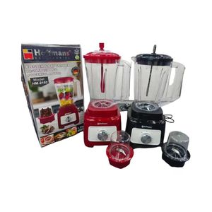 Licuadora de Alimentos 2 en 1 Hoffmans, la Más Vendida en el <span class=keywords><strong>Mercado</strong></span> Africano, 600W con Vaso Mezclador, Jarra de 1.75L, Diseño Cuadrado Rojo y Negro - Product Image 4