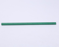 Pailles en papier biodégradables pour Cocktail, 25 pièces, 8mm de couleur vert foncé, feuilles d'arbre