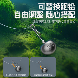 Juego de Líneas Antideslizantes Aohu Road de 100M 2.0 #   Flotador sin ajustes para pesca en estanques y embalses con detección automática de fondo - Product Image 3