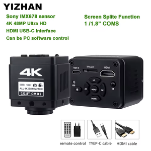 YIZHAN 48MP 4K UHD 카메라 전자 현미경 USB-C 150X 렌즈 고정 베이스 듀얼 헤드 라이트 - Product Image 2