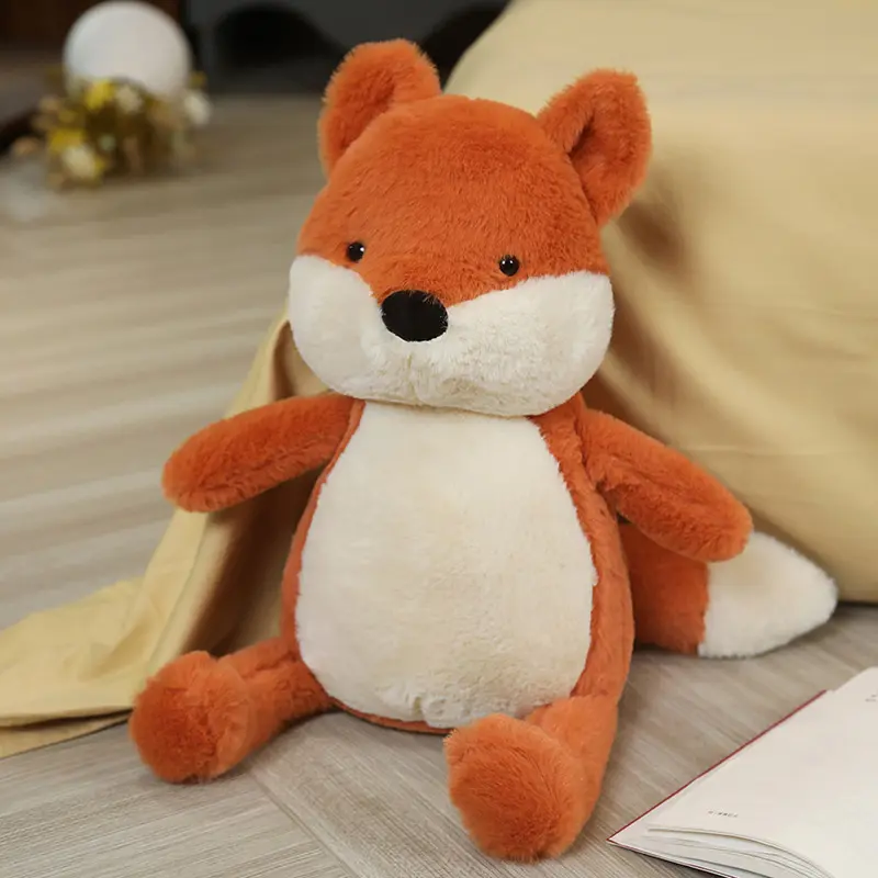 Unisex phim hoạt hình sang trọng thực tế Fox búp bê trung bình đến lớn động vật rừng Đồ chơi nhồi bông con rối Giả Thú nhồi bông đồ chơi