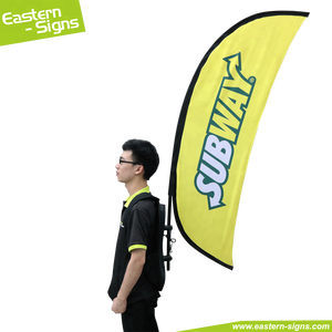Sac à dos de marche promotionnel extérieur publicité plume drapeau bannière larme sac à dos drapeaux - Product Image 2