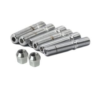 Kit <span class=keywords><strong>de</strong></span> conversion <span class=keywords><strong>de</strong></span> goujons noirs en acier <span class=keywords><strong>de</strong></span> qualité 10.9 12x1.25 à 12x1.25 pour état neuf automobile - Product Image 1